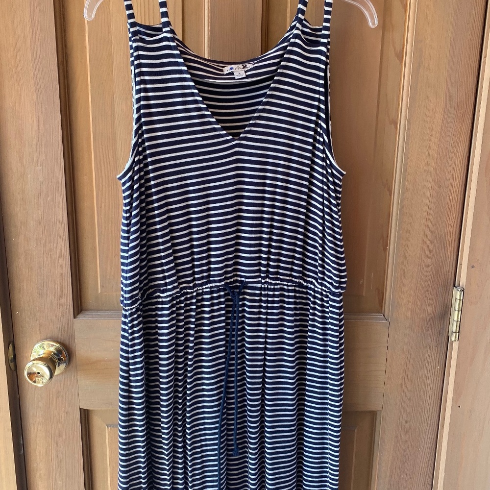 LL Bean striped cotton maxi - Picture 6 of 11